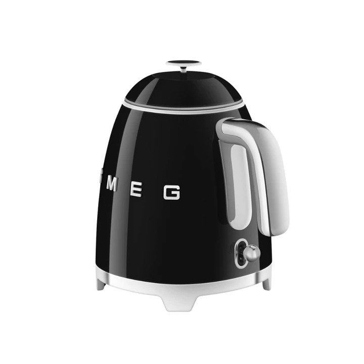 Smeg retro mini vízforraló, 0,8 liter, 1400W -  fekete KLF05BLEU