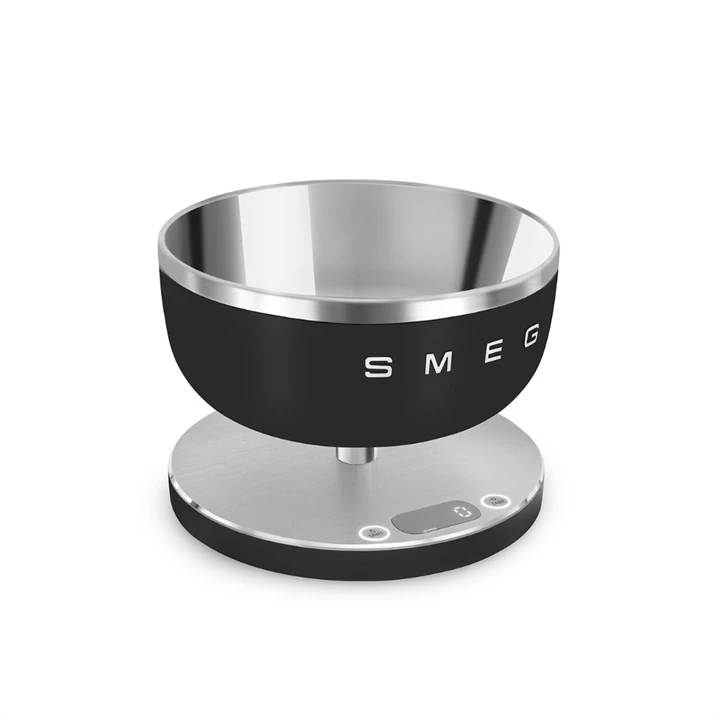 Smeg Digitális konyhai mérleg matt fekete KSC01BLMWW