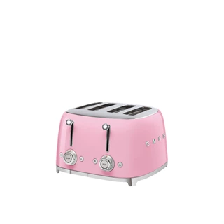Smeg kenyérpirító, retro, 2x2 szeletes, rózsaszín TSF03PKEU