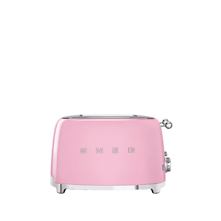 Smeg kenyérpirító, retro, 2x2 szeletes, rózsaszín TSF03PKEU