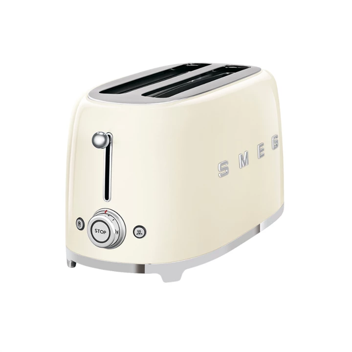 Smeg kenyérpirító, retro, 4 szeletes, bézs TSF02CREU