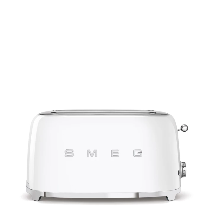 Smeg kenyérpirító, retro, 4 szeletes, fehér TSF02WHEU