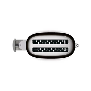 Smeg kenyérípirító, retro, 4 szeletes, fekete TSF02BLEU