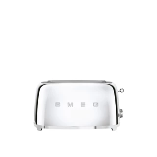 Smeg kenyérpirító, retro, 4 szeletes, fényes króm TSF02SSEU