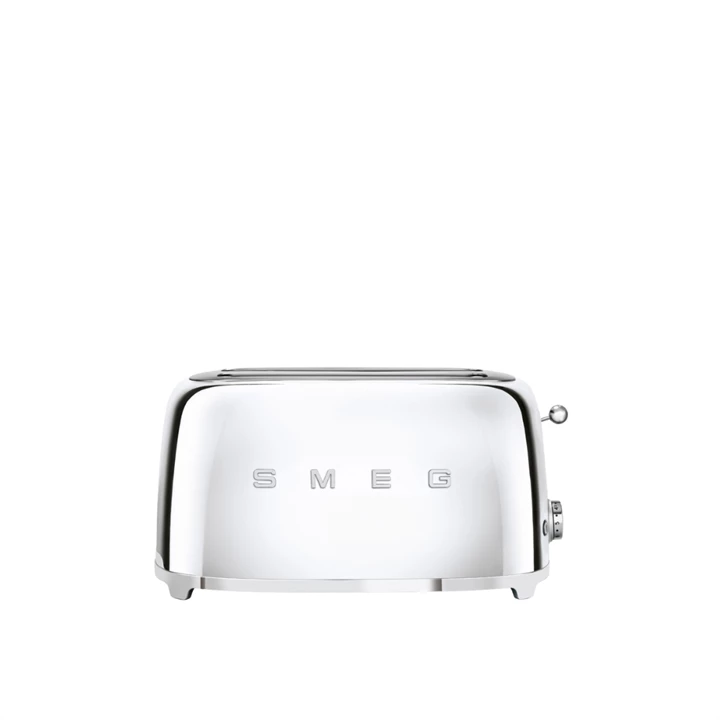 Smeg kenyérpirító, retro, 4 szeletes, fényes króm TSF02SSEU