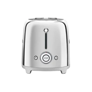 Smeg kenyérpirító, retro, 4 szeletes, fényes króm TSF02SSEU
