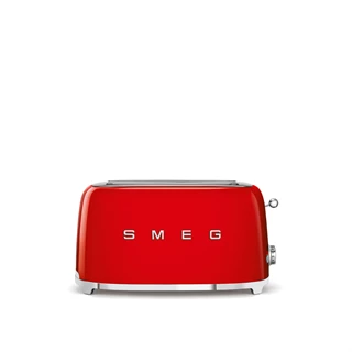 Smeg kenyérpirító, retro, 4 szeletes, piros TSF02RDEU