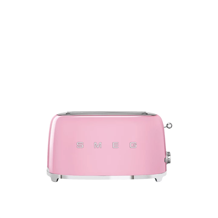 Smeg kenyérpirító, retro, 4 szeletes, rózsaszín TSF02PKEU