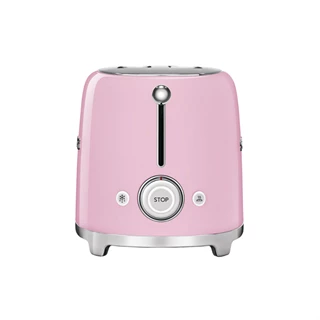 Smeg kenyérpirító, retro, 4 szeletes, rózsaszín TSF02PKEU