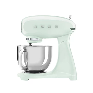 Smeg retro konyhai robotgép, világoszöld test és talp SMF03PGEU