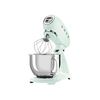 Smeg retro konyhai robotgép, világoszöld test és talp SMF03PGEU