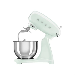 Smeg retro konyhai robotgép, világoszöld test és talp SMF03PGEU