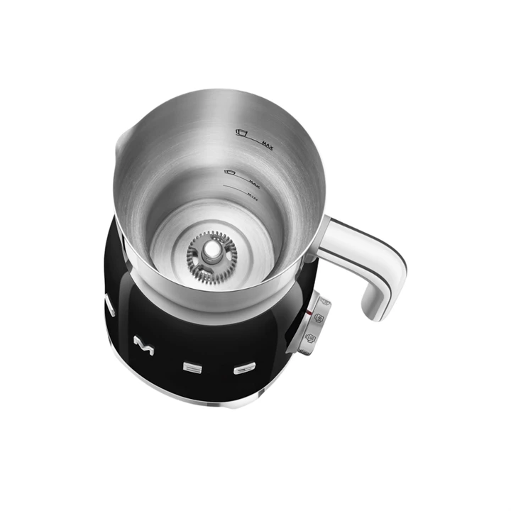 Smeg Tejhabosító, fekete MFF11BLEU