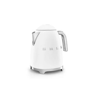 Smeg Retro vízforraló, 3d logó, matt fehér KLF03WHMEU