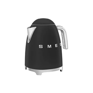 Smeg Retro vízforraló, 3d logó, matt fekete KLF03BLMEU