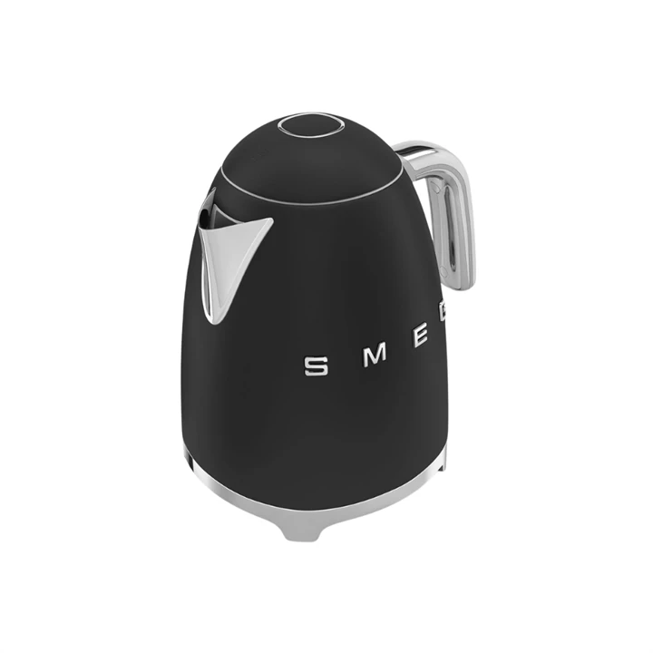 Smeg Retro vízforraló, 3d logó, matt fekete KLF03BLMEU