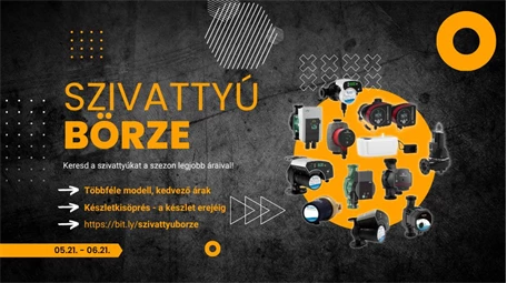Szivattyúbörze a Benedek Szerelvénynél Szivattyúbörze a Benedek Szerelvénynél