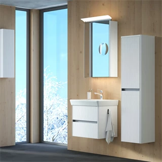 T-boss Milla 60 alsószekrény mosdóval, magas fehérfényű 139394