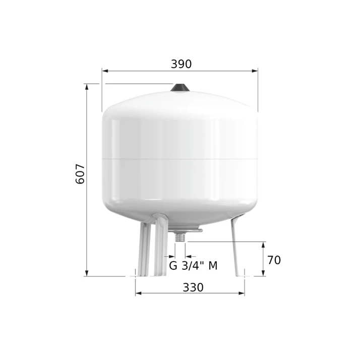 Flamco Flofix ivóvizes tágulási tartály 50L/4 (10bar) F25295