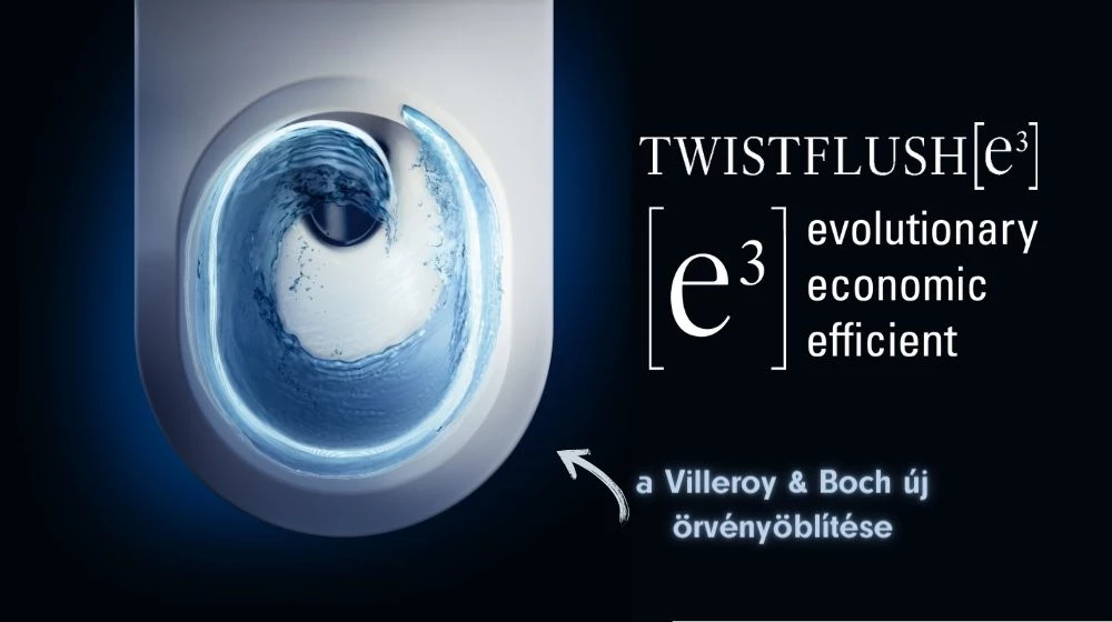 TwistFlush[e3] - a Villeroy & Boch új örvényöblítése