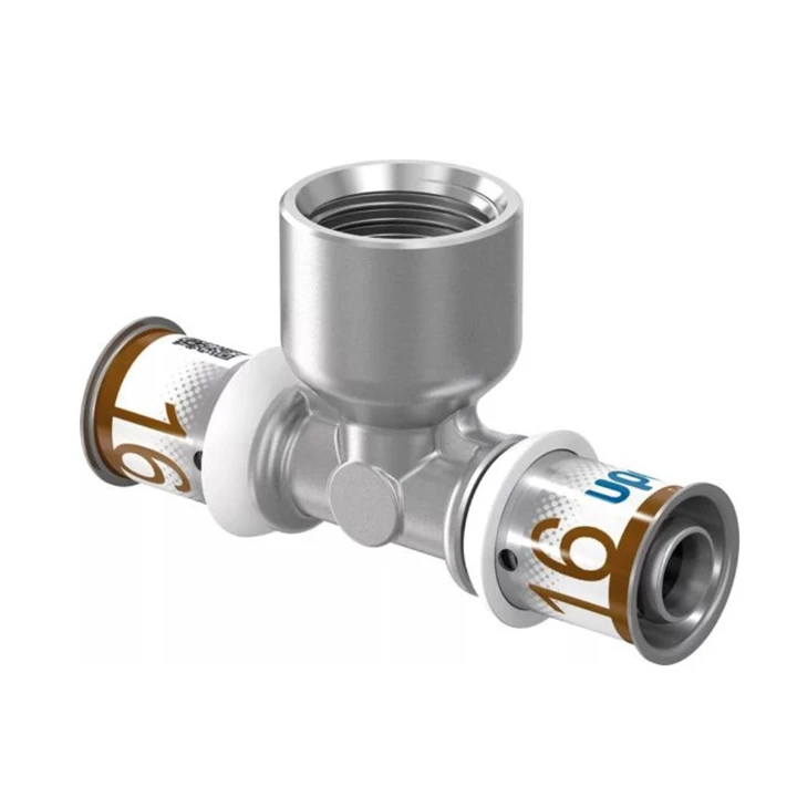 Uponor S-Press PLUS fém belsőmenetes T-idom 16-1/2" BM-16 1070595 Uponor S-Press PLUS fém belsőmenetes T-idom 16-1/2" BM-16 1070595