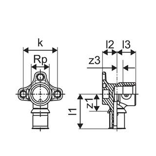 Uponor S-Press PLUS fém falikorong 20-1/2" BM 1070640 Uponor S-Press PLUS fém falikorong 20-1/2" BM 1070640