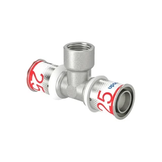 Uponor S-Press PLUS belsőmenetes T-idom 25-Rp1/2"FT-25 1070598