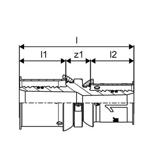 Uponor S-Press PLUS PPSU szűkítő 32-25 1039940 Uponor S-Press PLUS PPSU szűkítő 32-25 1039940