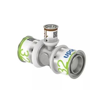 Uponor S-Press PLUS fém szűkített T-idom 32-16-32 1070580