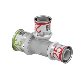Uponor S-Press PLUS PPSU szűkített T-idom 32-25-25 1039960 Uponor S-Press PLUS PPSU szűkített T-idom 32-25-25 1039960