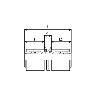 Uponor S-Press toldó PPSU 75-75 1032882
