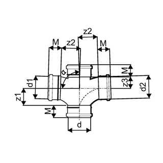 Uponor Decibel dupla ág 110/110-88,5° 1000225 Uponor Decibel dupla ág 110/110-88,5° 1000225