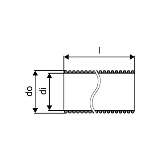 Uponor Ecoflex falátvezetés (nem víznyomás álló) 140mm 1018269 Uponor Ecoflex falátvezetés (nem víznyomás álló) 140mm 1018269