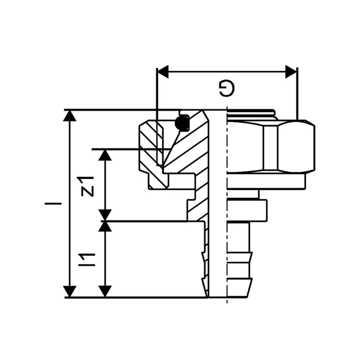 Uponor Minitec eurokónuszos csavarzat Q&E  9,9×1,1-3/4" 1005266