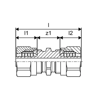 Uponor Minitec 9,9 szorítógyűrűs toldó idom 1016690