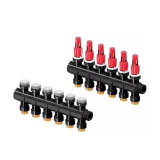 Uponor Vario Plus osztó-gyűjtő áramlásmérővel 6×3/4" 1030585 Uponor Vario Plus osztó-gyűjtő áramlásmérővel 6×3/4" 1030585