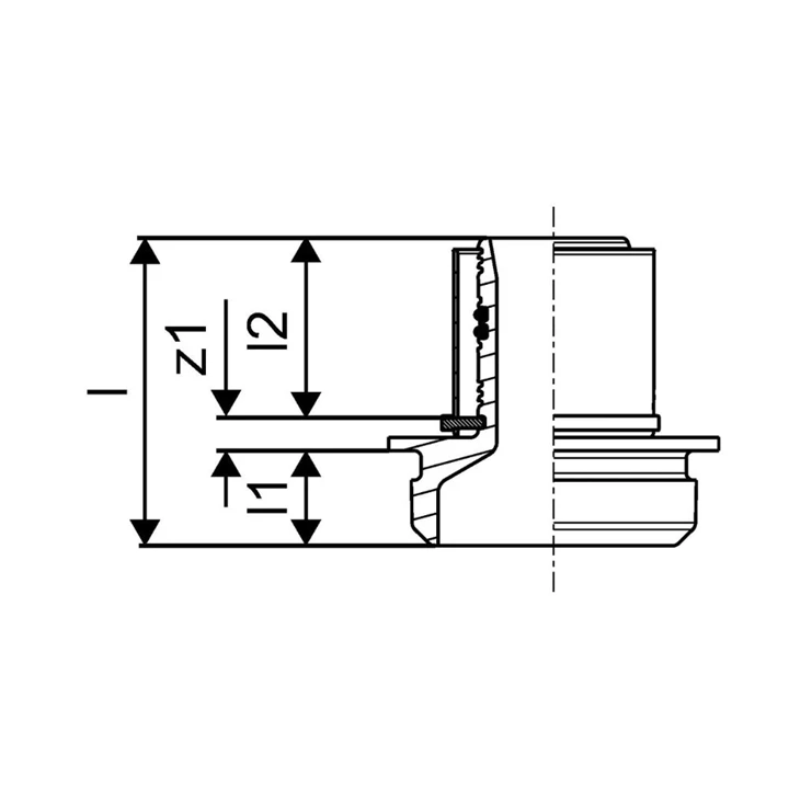 Uponor RS csatlakozó S-Press 63-RS2 1029125