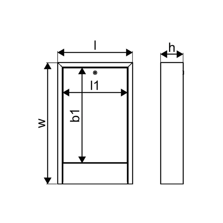 Uponor Vario osztószekrény 750x730x135mm falra szerelhető 1136217 Uponor Vario osztószekrény 750x730x135mm falra szerelhető 1136217