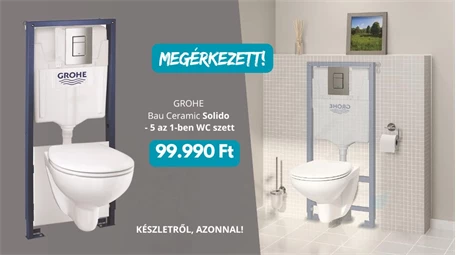 Újra készleten a Grohe Solido 5 az 1-ben WC szett Újra készleten a Grohe Solido 5 az 1-ben WC szett