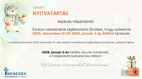 Ünnepi nyitvatartás