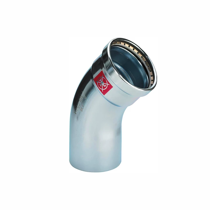 Viega Prestabo XL préselhető horganyzott acél ív idom, 45°, 108 KB VG-597719