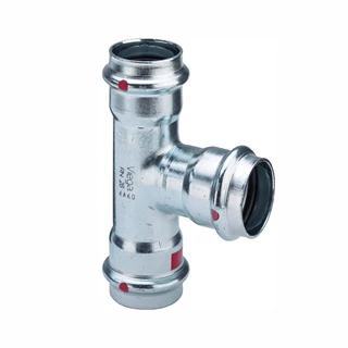 Viega Prestabo préselhető horganyzott acél T-idom, szűkített, 54 - 42 - 54 VG-558840