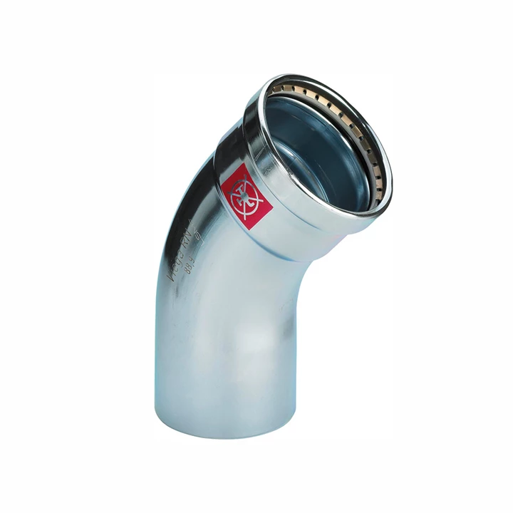 Viega Prestabo XL préselhető horganyzott acél ív idom, 45°, 89 KB VG-597702