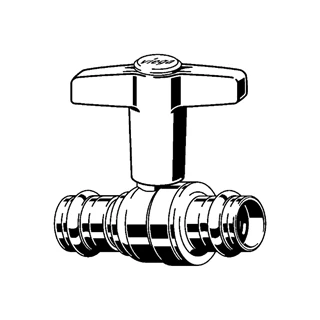 Viega Easytop szilíciumbronz, préselhető golyóscsap, 18 mm VG-746384 Viega Easytop szilíciumbronz, préselhető golyóscsap, 18 mm VG-746384
