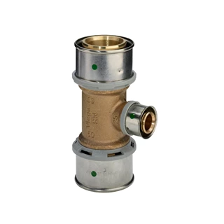 Viega Pexfit Pro préselhető vörösöntvény T-idom, 32 VG-588014