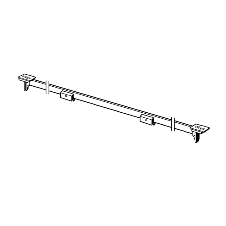 Viega Advantix Vario méretre vágható padló zuhanylefolyó járóléc, SR1, matt 300-1200mm VG-686284