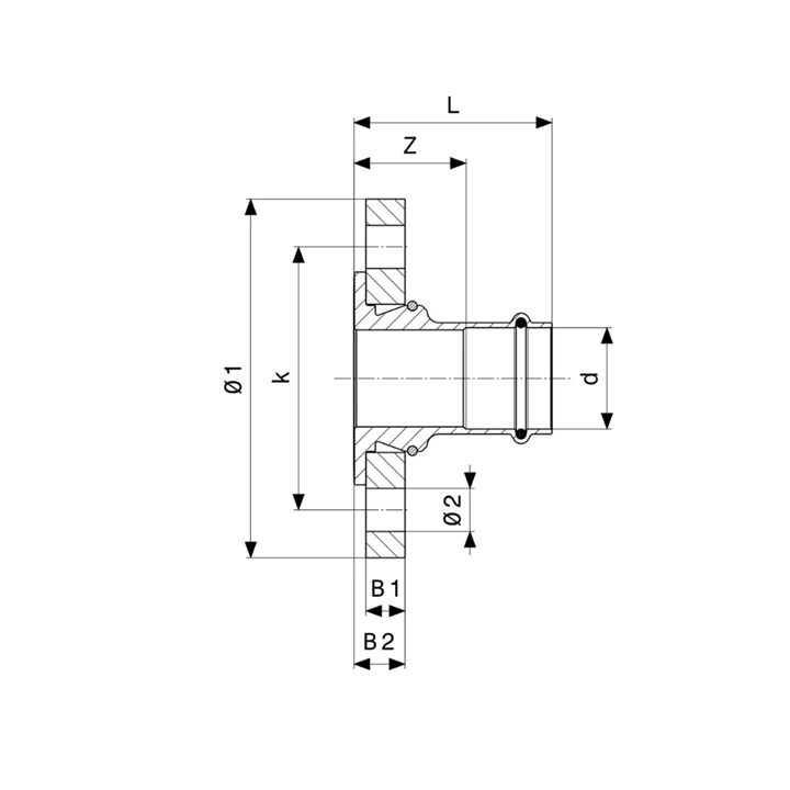 Viega Profipress G-karima átmenet 2" - 54 VG-567033