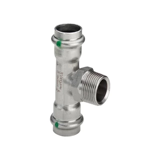 Viega Sanpress Inox T-idom, 18-3/4"-18 KM VG-445973 Viega Sanpress Inox T-idom, 18-3/4"-18 KM VG-445973