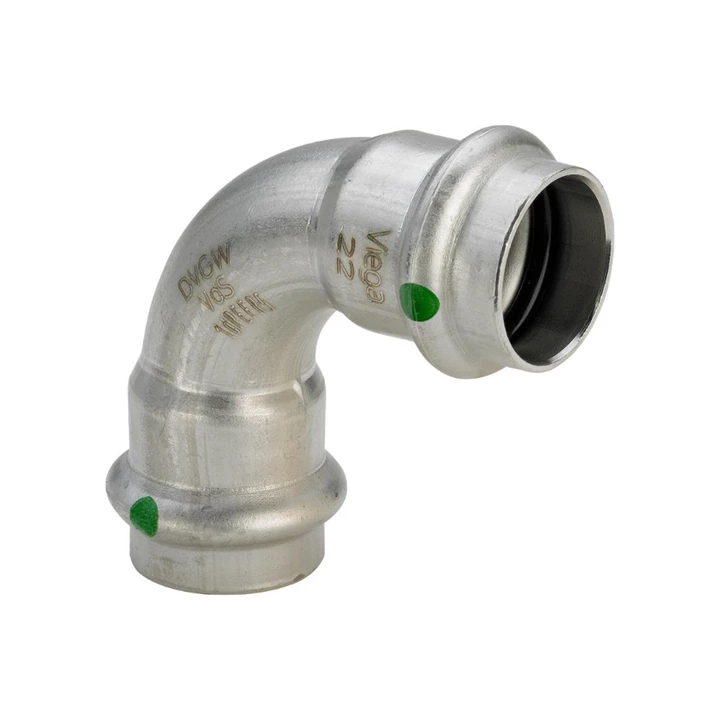Viega Sanpress Inox 90°-os ív 22 BB VG-435653