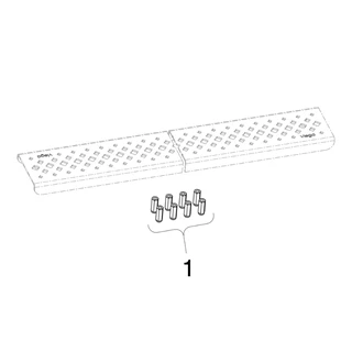 Viega Advantix rács, Visign ER1 75 cm VG-571528